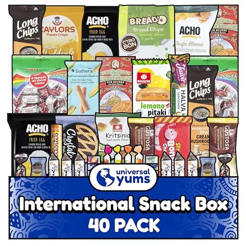Universal Yums International Snack Box | Variety Pack Of Chips Candy Chocolat...