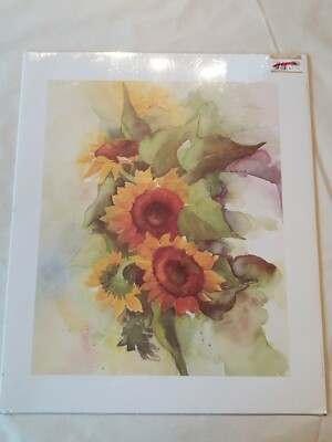 Kunstdruck Bild Franz Heigl Sonnenblume Flower composition IV 50x60cm NEU