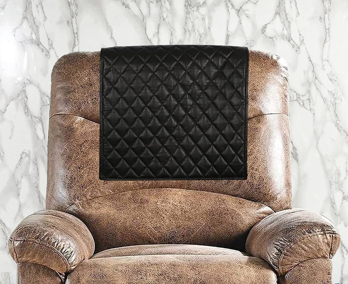Recliner Headrest Cover Protector Chair for Leather Sofa Furniture Pieces
