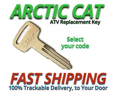 Arctic Cat Keys ATV Replacement Key Cut to your Code D69510- D78897 All Metal