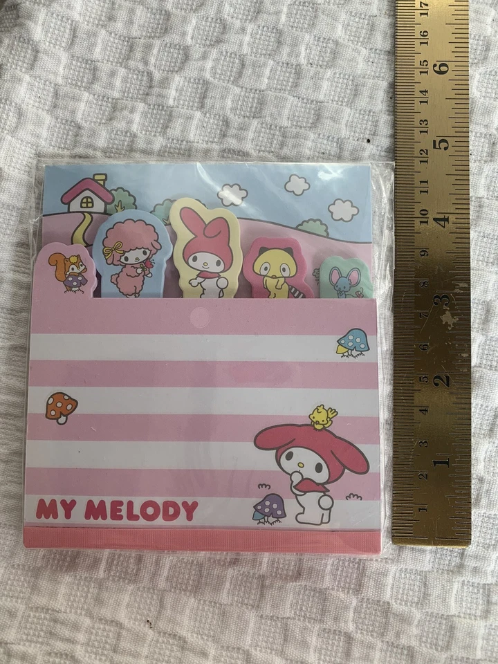 My Melody Note Pad Memo 96 Sheets 6 designs Sanrio Hello Kitty - Image 4 of 4