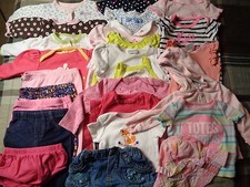 Lot of 25 pieces, girs 3-6 months clothing outfits.