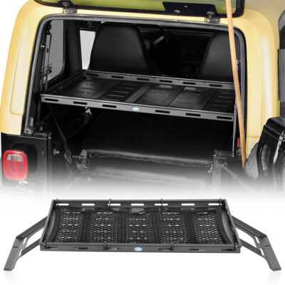 Interior Storage Cargo Carrier Shelf Rack Steel fit 87-06 Jeep Wrangler YJ TJ