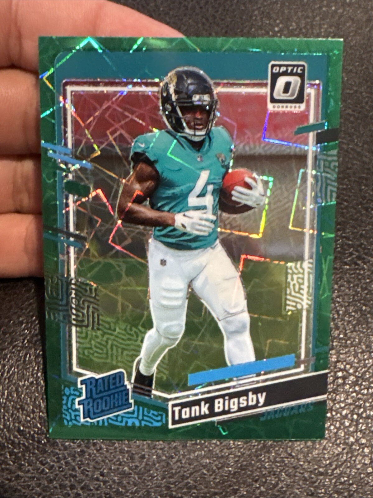 2023 Donruss Optic #252 Tank Bigsby Teal Velocity Jacksonville Jaguars
