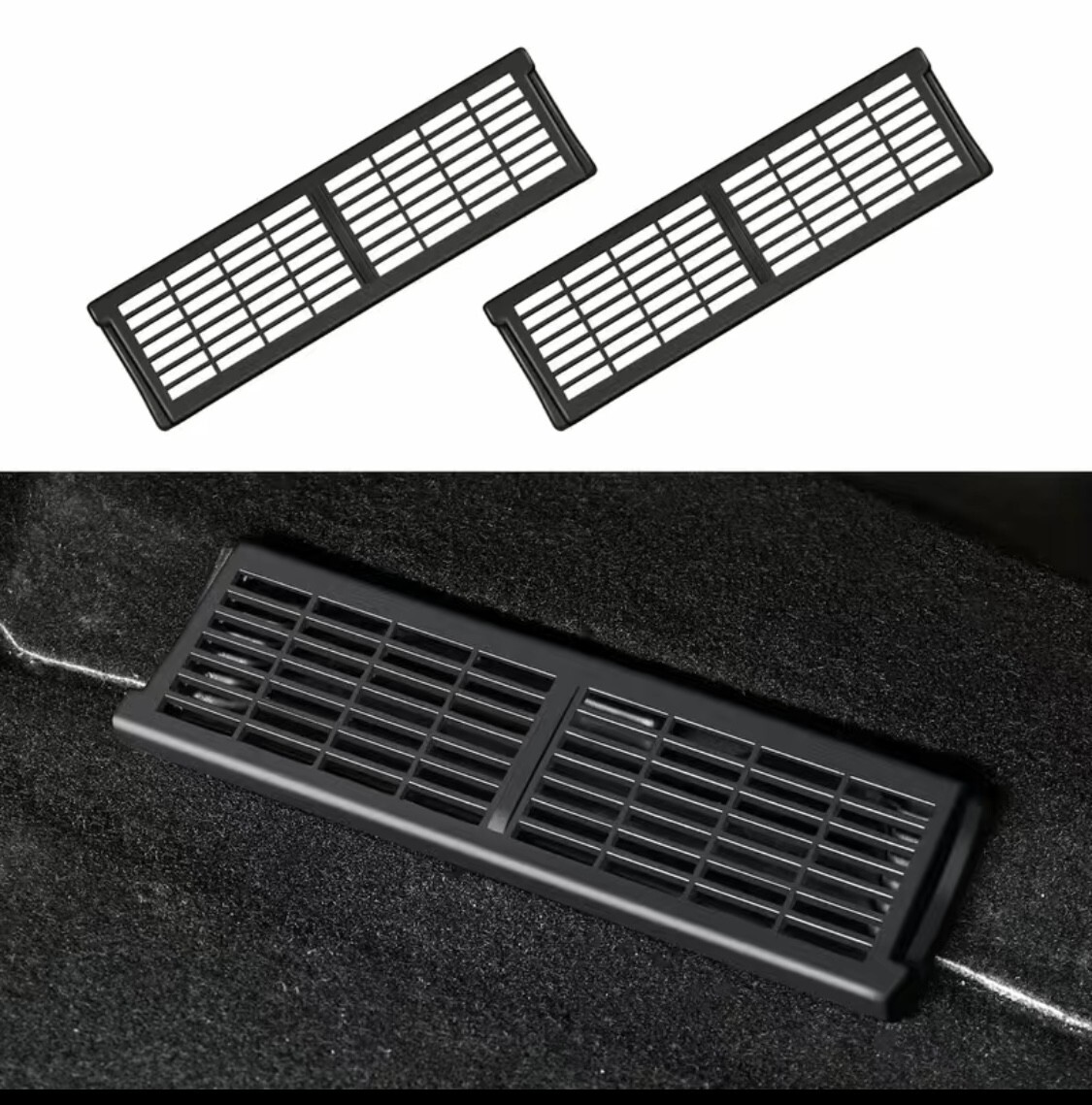 2Pcs Under Seat Air Vent Cover For Tesla Model Y Back Seat Air Conditioning, tesla model y air