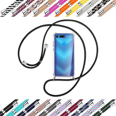 Handykette (S) für Honor View 20, Honor V20 (PCT-L29, 6.4'') Umhängehülle + Band