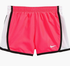 Nike Kids Dri FIT Woven Athletic Shorts Toddler Little Girls Racer Pink Black