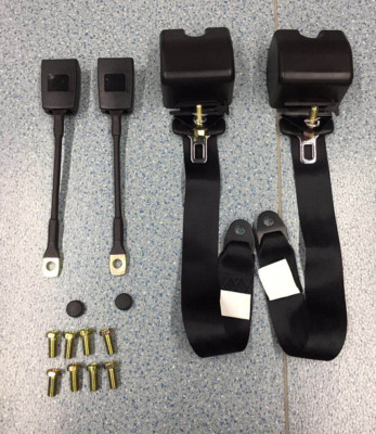 1 Set 3 Point Retractable Safety compatible for Seat Belt Mount &&&& Diagonal Belt Universal