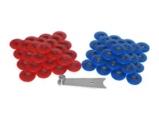 Road Superior Truck Parts 30 Pair of Poly Screened Gladhand Seals with Seal Tool