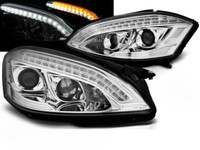 Scheinwerfer Paar FüR Mercedes S-Klasse W221 05-09 Xenon Daylight LED Chrom