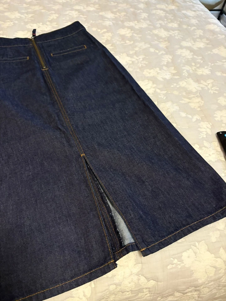 Boden Denim Midi Skirt Size 2R, New with tags, Non-Stretch. Business Casual. Foto 3 de 4