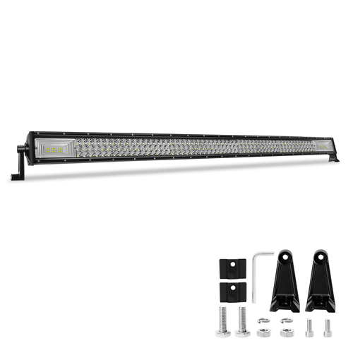 52 INCH LED Light Bar Flood Spot Combo Kit For Jeep Wrangler JK TJ CJ Offroad - Picture 2 of 15