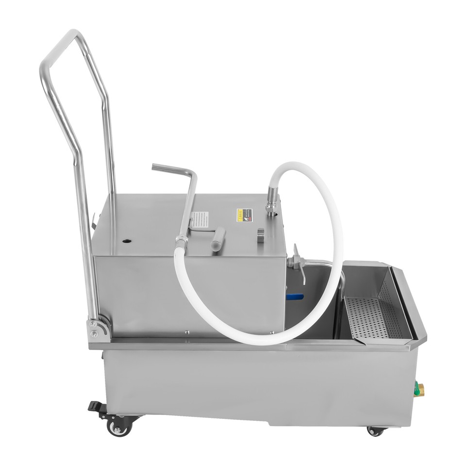 Fryer Oil Filter Commercial Cooking Oil Filtration System 55L Capacity