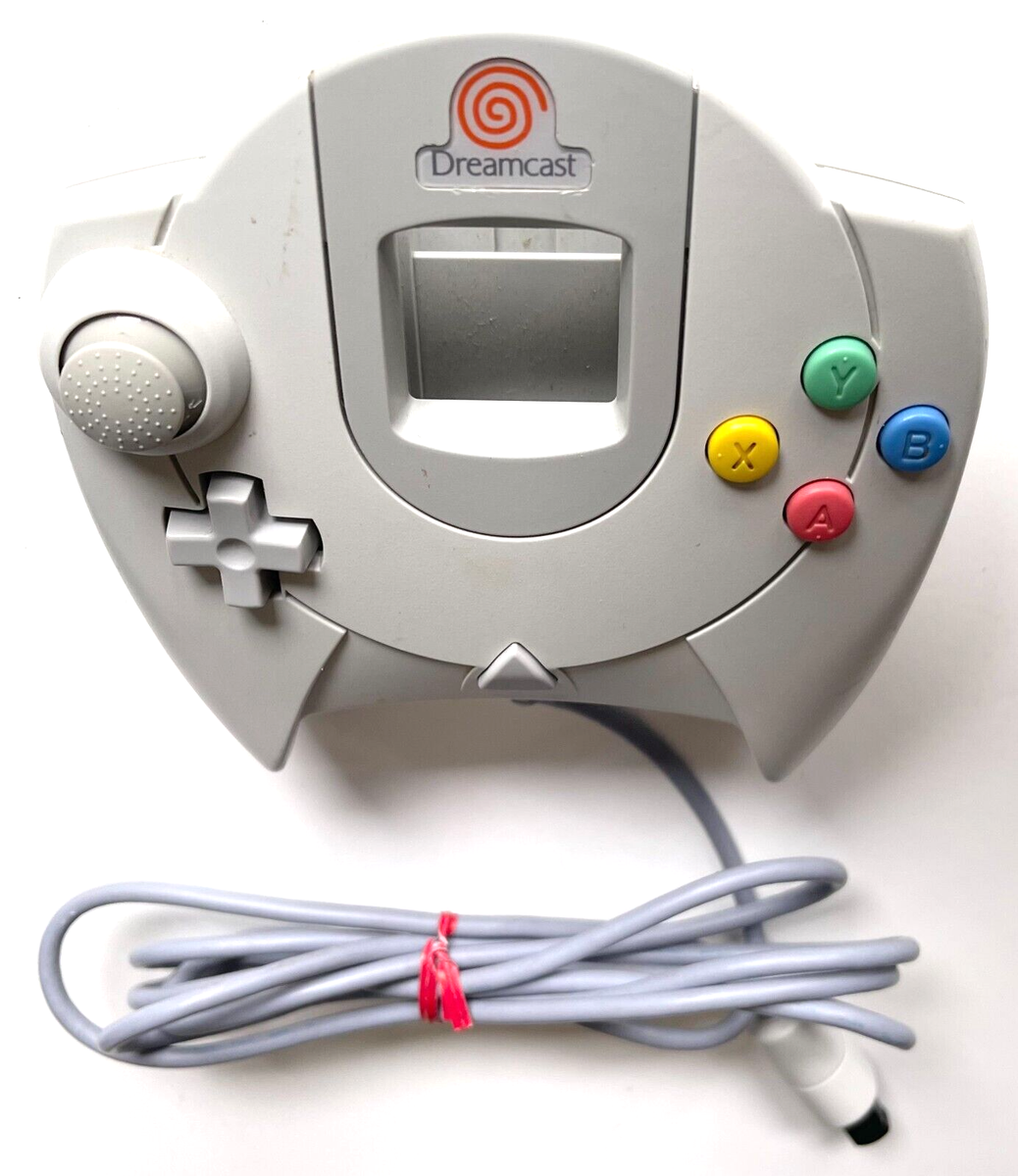 ORIGINAL VINTAGE SEGA DREAMCAST TAN GAMEPAD GAME CONTROLLER HKT