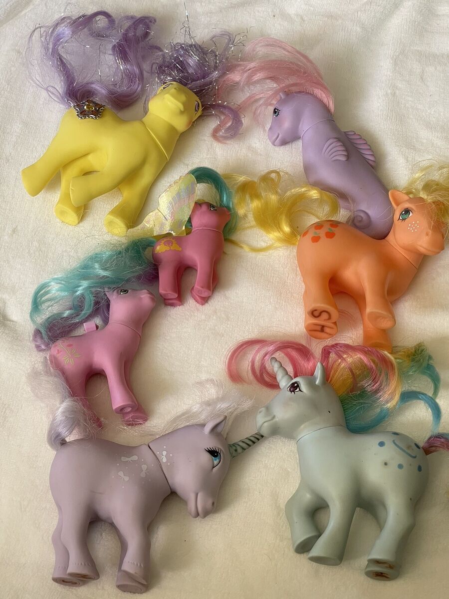 Vintage My Little Pony Hasbro G1 1980s Mixed Lot of 7 Ponies Vintage My Little Pony Hasbro G1 1980s Mixed Lot of 7 Ponies