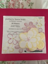 Pottery Barn Kids Wallpaper Cutouts 50 Flowers Pre-pasted Wallpaper Washable