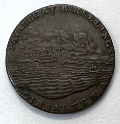Coin 1 Quarter Robert Keeling 1802 Gibraltar REF92390 - Picture 2 of 2