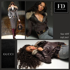 Gucci Runway/editorial Fur Jacket Coat Fall 2007 Size 42it