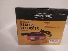 12 VOLT AUTO HEATER/DEFROSTER WITH LIGHT RED NEW WITH BOX