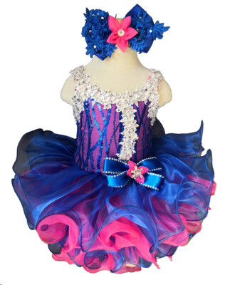 purple glitz pageant dress Girls Glitz Pageant Dresses-Long Skirt LR665