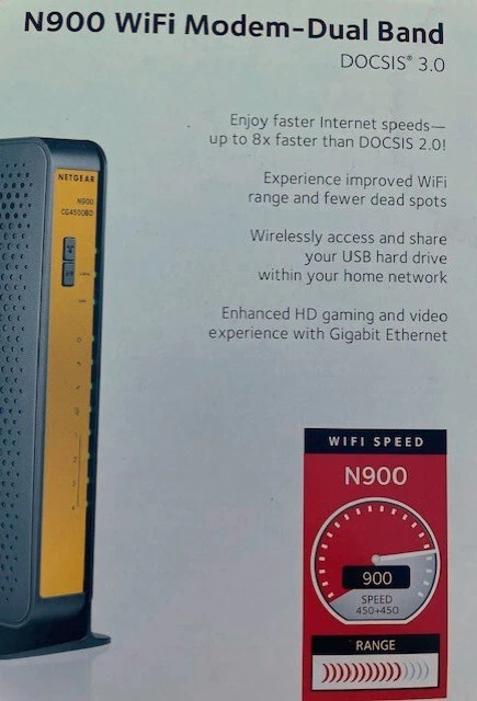 Módem Netgear N900 doble banda DOCSIS 3.0 Foto 4 de 4