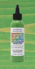 Forest Green Wood Stain - Crafty Colors Vibrant Water Based Wood Stains