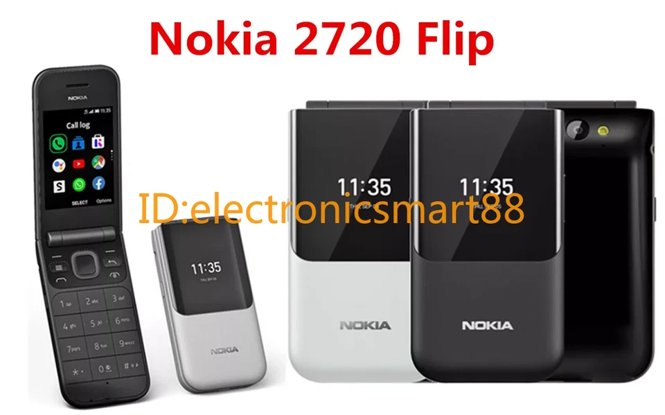 Nokia 2720 Flip (2019)4G LTE 512MB 2MP Dual SIM  Unlocked New sealed phone - Image 3 of 4