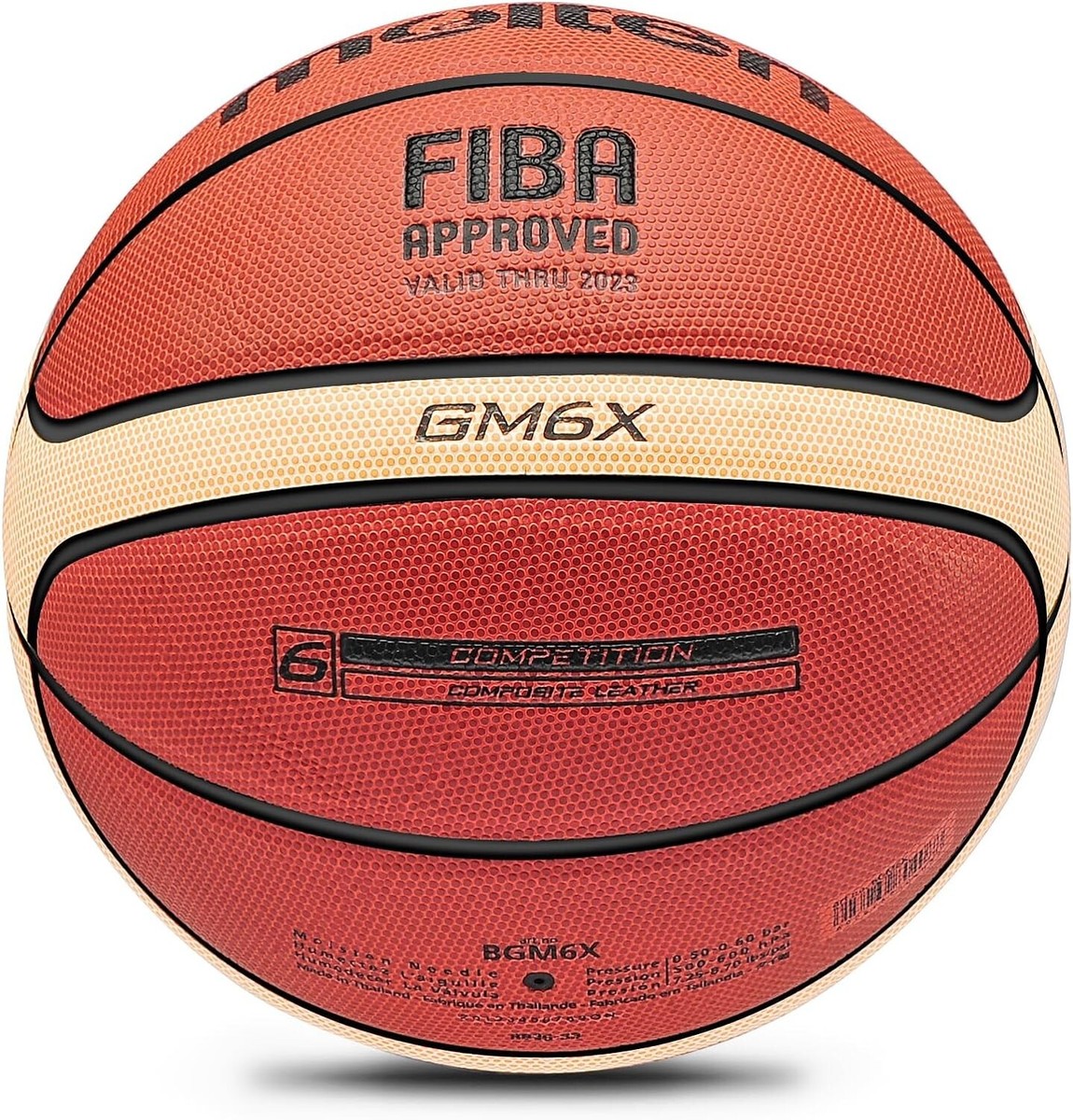 Molten GM6X Basketball Standard Ball Women's Training Sport Ball