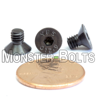 #ad #ad M4 Flat Head Socket Cap Screws 12.9 Steel w Black Oxide DIN 7991 0.70 Coarse $48.44