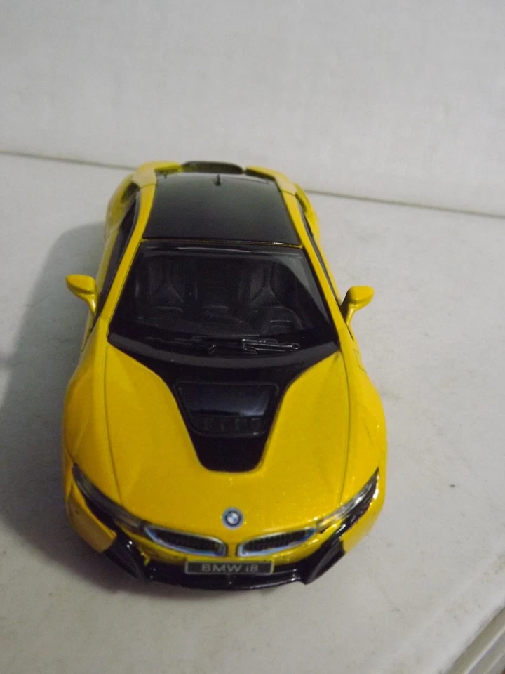 Kinsmart Yellow BMW i18  1/36 Scale - Image 2 of 4