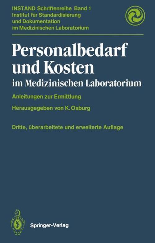 Karl Osburg | Personalbedarf Und Kosten Medizinischen Laboratorium |