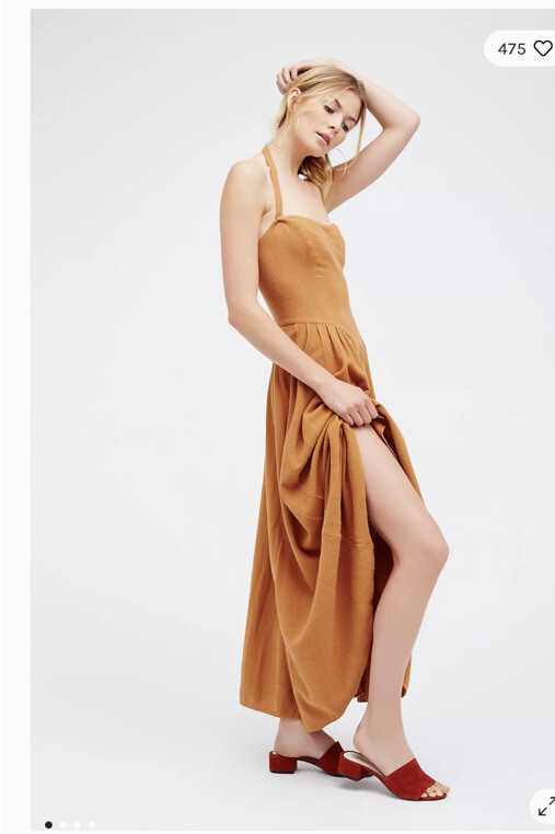 free people star gazer maxi dress Free People Endless Summer STARGAZER TUBE HALTER Cute MAXI DRESS L