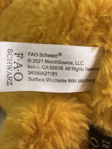 FAO Schwarz Dreamies Rainbow Lion Ultra-Plush 16" OrangeStuffed Animal WITH TAGS - Picture 12 of 21