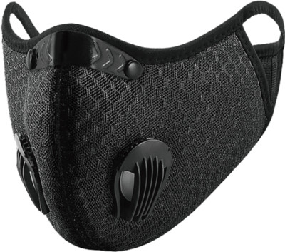 Ecoquest Reusable Face Mask with Breathing Valve & 5-Layer Replacement Filter