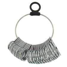 Finger Ring Sizer Gauge Measures Size 1-15 Wedding Band Metal Jewelry Tool