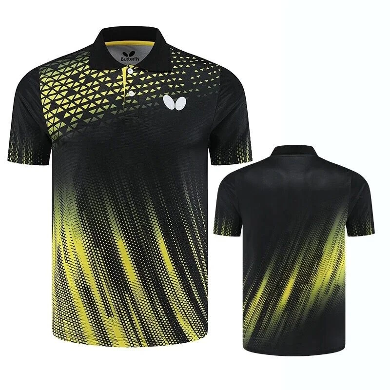 Prendas para el torso deportivas para adultos y niños Ropa deportiva Ropa de bádminton Tenis de mesa Camisetas Foto 3 de 4
