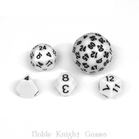 Dice Lab, The Dice Unique Dice Set - White W/black (5) Mint on sale Dice Lab, The Dice Unique Dice Set - White W/black (5) Mint on sale