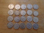 Roll of 20 Franklin Half Dollars. Mixed Dates and mint marks.