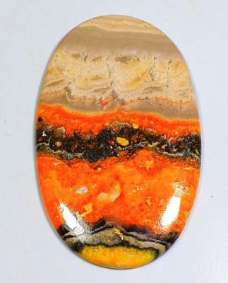 59 CT 4X32X51 mm NATURAL BUMBLE BEE JASPER OVAL CABOCHON JEWELRY GEMSTONE DC-161