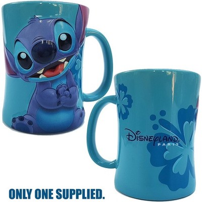Disneyland Paris Stitch Tasse Portrait Figur Tasse Gesicht Disney Parks Lilo blau