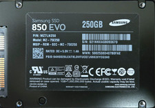 Samsung 850 EVO 250GB SATA III 2.5" Internal SSD MZ-75E250 