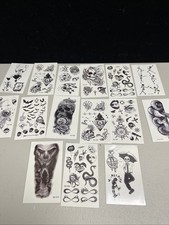 Black and White Tattoo Flash Sheets - Skull Evil Skull Skeletons Bones
