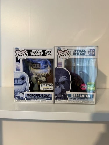 Funko Pop Star Wars Moroff (Jedha) #492 Amazon & Krrsantan #548 Flocked