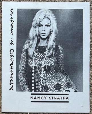NANCY SINATRA - 1969 full page UK magazine annual poster