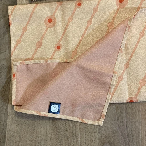 Popular Hoshino Resorts Kai Izumo Orange Japan Furoshiki Wrapping Cloth. 2 Finge - Picture 4 of 4
