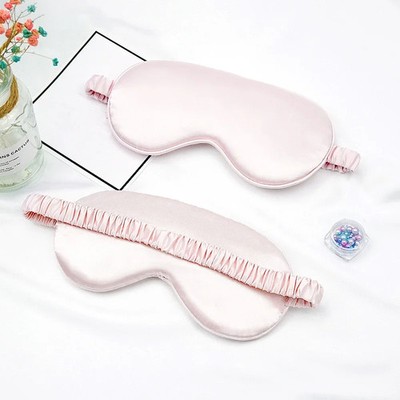 1PC Women Imitated Silk Sleep Eye Mask Portable Travel Eyepatch Nap Eye Patch Re