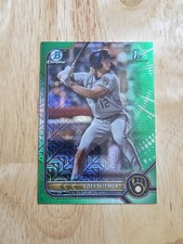 2022 Bowman Chrome JOEY WIEMER Green Mojo Refractor /99 #BCP-207 1st Rookie SP