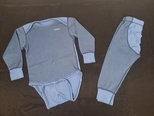 Patagonia Blue Capilene Performance Base Layer Set Size 24 Months Polyester