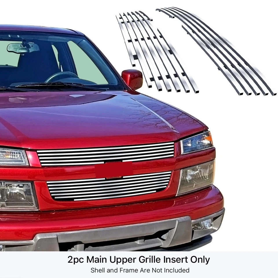 Se adapta a Chevy Colorado 2011 inserción de rejilla superior principal de billet Foto 2 de 4