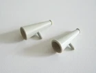 PLAYMOBIL (1306) EQUIPMENT - Lot of 2 Vintage Grey Voice Holders